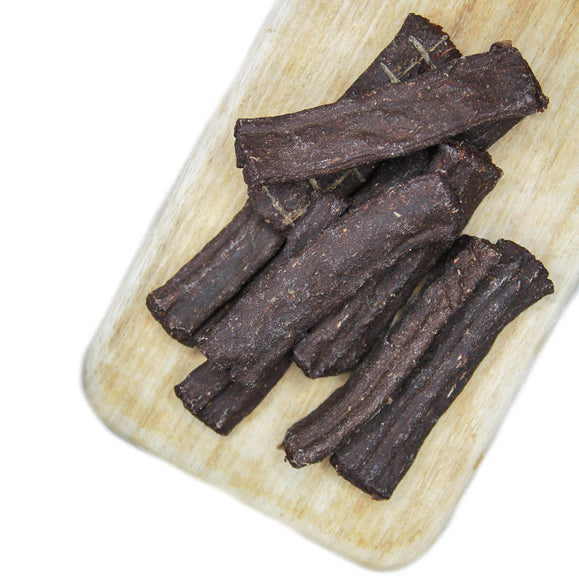 Escapure Premium Pferd Banderl – Horse Meat Strips, Hypoallergenic Treats, 150g