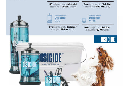 Disicide Disinfecting Plastic Bucket 4L – Durable Tool Cleaning Container with Lid