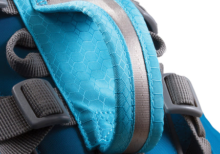 Kurgo Baxter Backpack 3.75L Blue – Adjustable Saddlebags, Lightweight and Durable Design