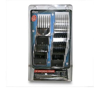Oster Snap-On Blade Attachments Set – 10 Durable Plastic Guide Combs, Assorted Sizes
