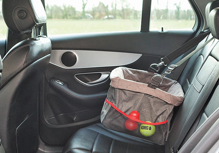 KONG Travel Secure Booster Seat – Elevated Car Seat, 40x30x20cm, Holds Up to 12kg