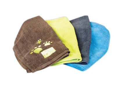 Chadog Microfibre Towels – Set of 2 Highly Absorbent Graphite Medium Towels