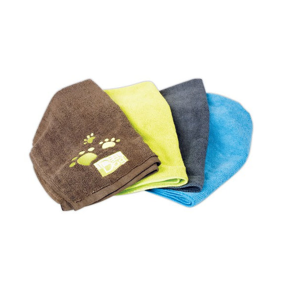 Chadog Microfibre Towels – Set of 2 Highly Absorbent Graphite Medium Towels