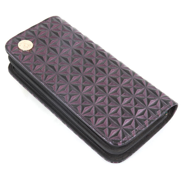 Blovi Scissor Case – Double Storage Organizer for Scissors and Combs, Black Durable Design