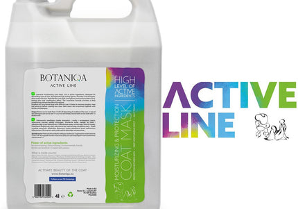 Botaniqa Active Line Moisturizing & Protection Mask – Nourishing Repair Formula for Damaged Hair, 4L