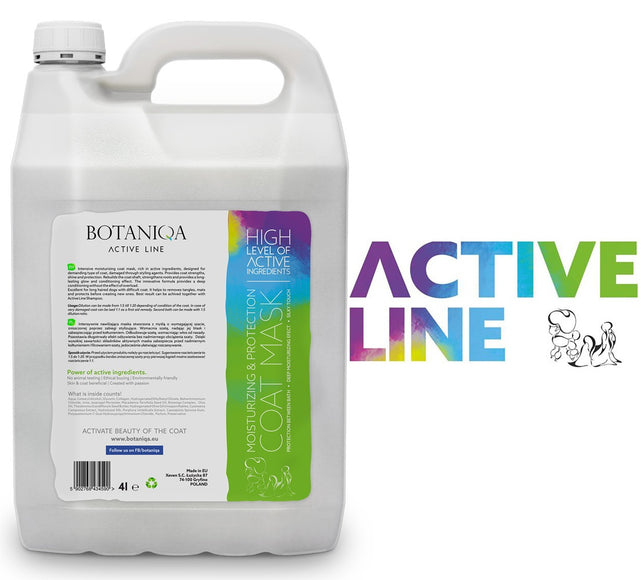 Botaniqa Active Line Moisturizing & Protection Mask – Nourishing Repair Formula for Damaged Hair, 4L