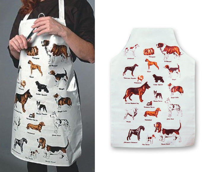 HPP Waterproof Grooming Apron – Protective Design with Fun Dog Motif, Easy-Clean Material