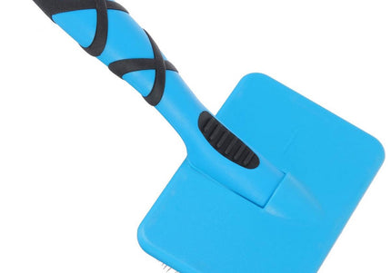 Groom Professional Flat Slicker Brush Large – Soft Bristles, Gentle Detangling for Thick Coats