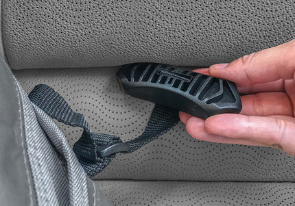 Kurgo Wander Bench Seat Cover Charcoal – Waterproof Durable Car Protector, Universal Fit Design