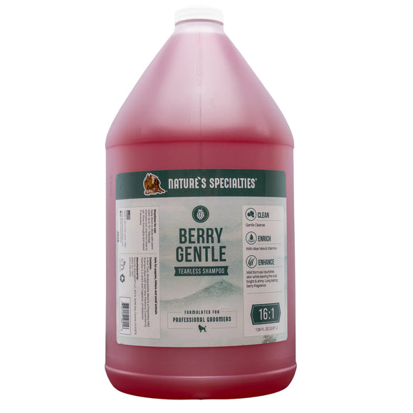 Nature's Specialties Berry Gentle Tearless Shampoo – Mild Concentrate Formula, 3.8L Bottle