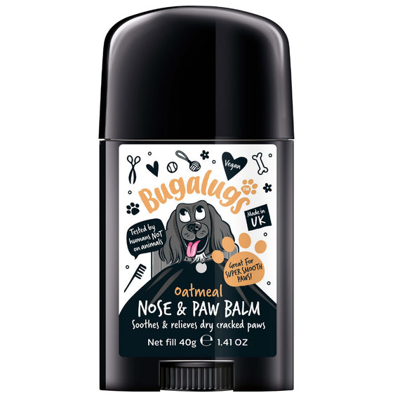 Bugalugs Nose & Paw Balm Stick 40g – Vegan Moisturizing Formula in Convenient Twist-Up Applicator