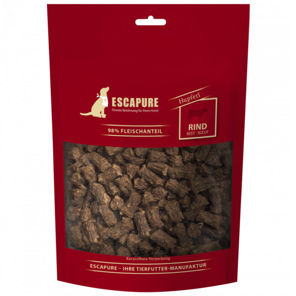 Escapure Hupferl Rind Beef Meat Treats 150g – Natural Protein-Rich Snack, Grain-Free