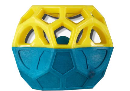 Nuzzle Puzzle Cube 8.5cm – Bouncing Floating Treat Toy with Squeaker, Engaging Design