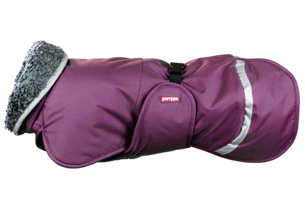 Toppa Pomppa Plum Winter Jacket – Extra Warm Coat with Harness Opening, Size 56