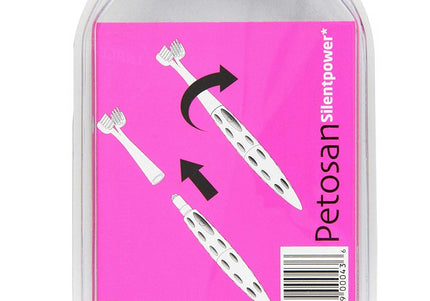 Petosan Sonic Silent Power Replacement Heads – Large Size, 2 Pack, Gentle Cleaning