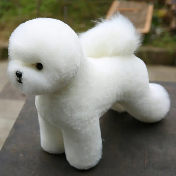 Mr. Jiang Bichon Full Body Replacement Hair – Realistic Soft Fiber for Grooming Dummy