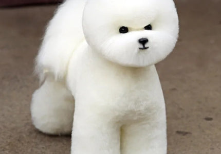 Mr. Jiang Bichon Full Body Replacement Hair – Realistic Soft Fiber for Grooming Dummy