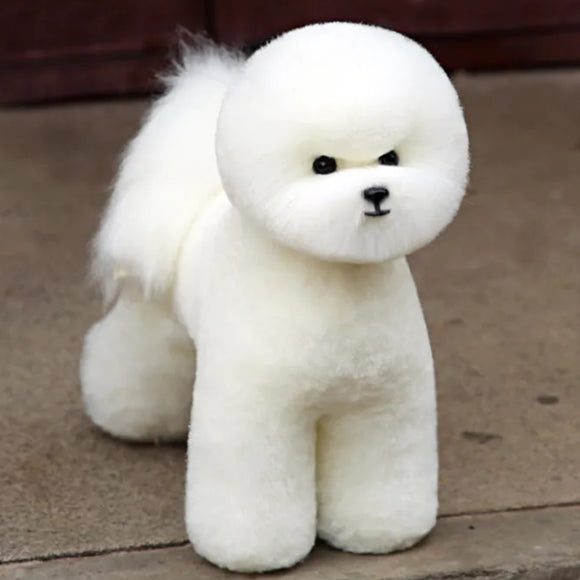 Mr. Jiang Bichon Full Body Replacement Hair – Realistic Soft Fiber for Grooming Dummy