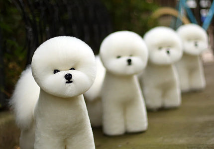 Mr. Jiang Bichon Full Body Replacement Hair – Realistic Soft Fiber for Grooming Dummy