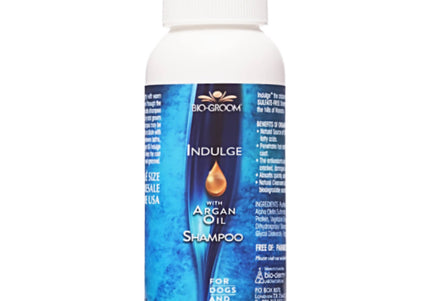 Bio-Groom Indulge Sulfate-Free Shampoo with Argan Oil, Concentrate 1:4, 60ml – Nourishing Formula for Medium and Long Coats