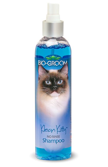 Bio-Groom Clean Kitty No Rinse Spray Shampoo 236ml – Gentle Waterless Formula, Fast-Acting Clean