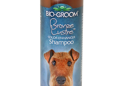 Bio-Groom Bronze Lustre Shampoo – Color-Enhancing Concentrate for Brown and Red Coats, 355ml