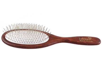 Blovi Red Wood Soft Pin Brush – Large Wooden Body, 21mm Ultra-Soft Metal Pins