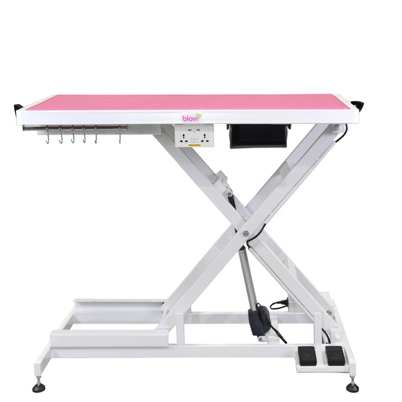 Blovi Callisto Pro Grooming Table – Electric Lift, Accessory Shelf, 125x65cm Anthracite Top