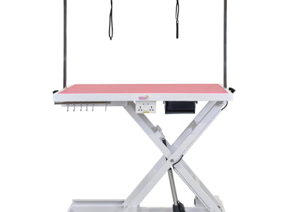 Blovi Callisto Pro Grooming Table – Electric Lift, Accessory Shelf, 125x65cm Anthracite Top