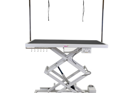 Blovi Upper Pro Electric Grooming Table – Lift System, Accessory Shelf, 125x65cm Black