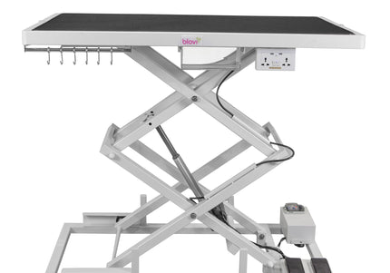 Blovi Upper Pro Electric Grooming Table – Lift System, Accessory Shelf, 125x65cm Black