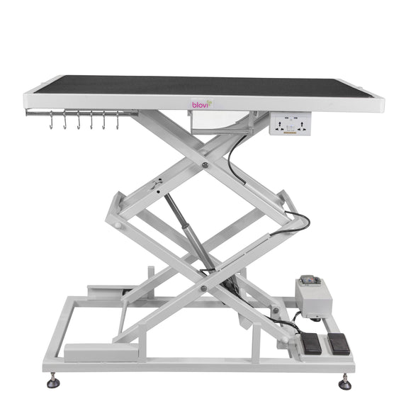 Blovi Upper Pro Electric Grooming Table – Lift System, Accessory Shelf, 125x65cm Black