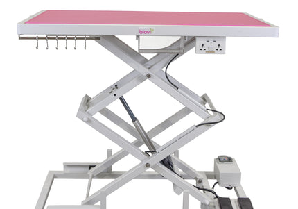 Blovi Upper Pro Electric Grooming Table – Lift System, Accessory Shelf, 125x65cm Black