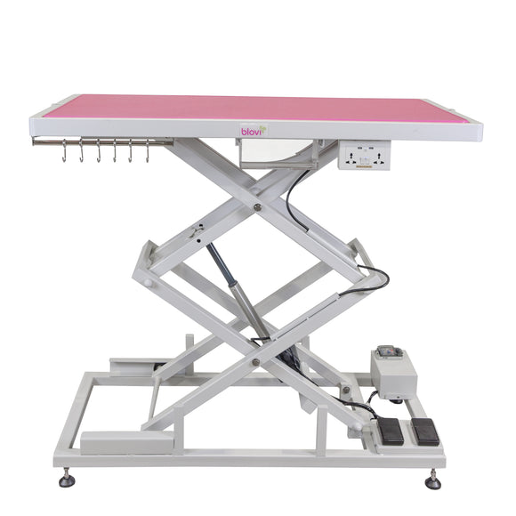 Blovi Upper Pro Electric Grooming Table – Lift System, Accessory Shelf, 125x65cm Black