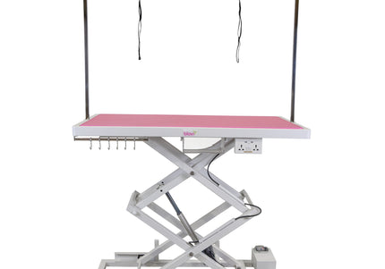 Blovi Upper Pro Electric Grooming Table – Lift System, Accessory Shelf, 125x65cm Black