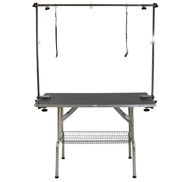 Blovi Trimming Table – Sturdy Black Tabletop 120x60cm, Fixed Height 78cm