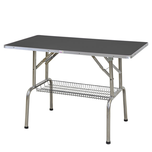 Blovi Trimming Table – Sturdy Black Tabletop 120x60cm, Fixed Height 78cm