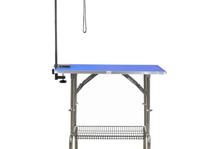 Blovi Solid Blue Grooming Table 95x55cm – Adjustable Height, Stable Non-Slip Surface