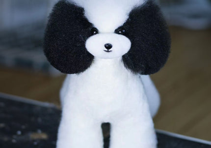 Mr. Jiang Teddy Full Body Replacement Hair – Realistic Black and White Mannequin Coat