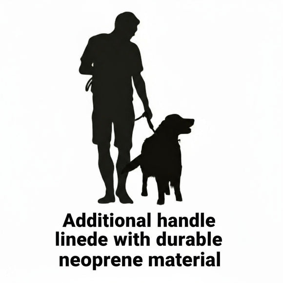 Flamingo Kayga Red Nylon Leash – Dual Handle Design with Elastic Pouch, 153cm x 25mm