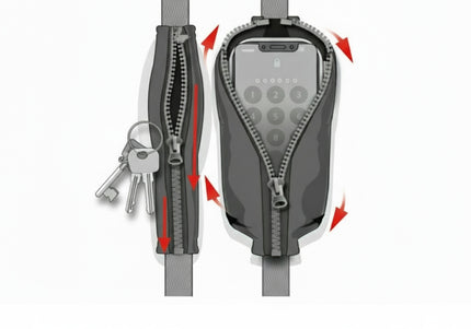 Flamingo Kayga Red Nylon Leash – Dual Handle Design with Elastic Pouch, 153cm x 25mm