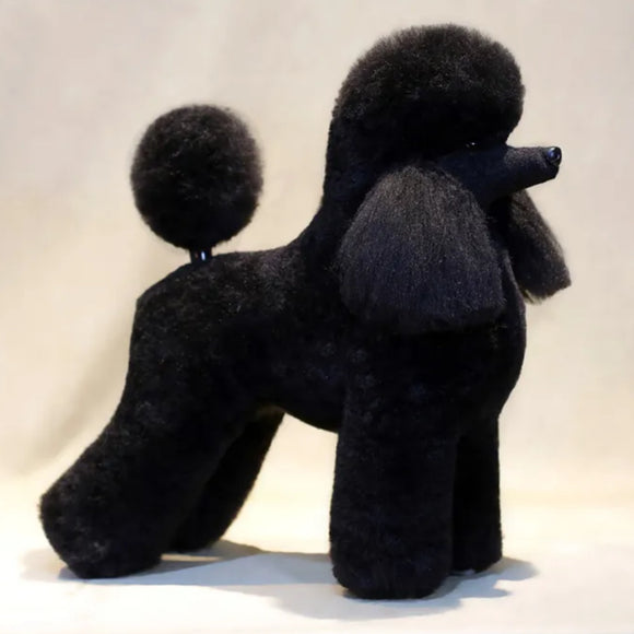 Mr. Jiang Poodle Full Body Hair Lamb – Black Replacement Coat for Grooming Mannequin, Realistic Texture