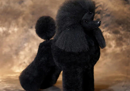 Mr. Jiang Poodle Full Body Hair Lamb – Black Replacement Coat for Grooming Mannequin, Realistic Texture