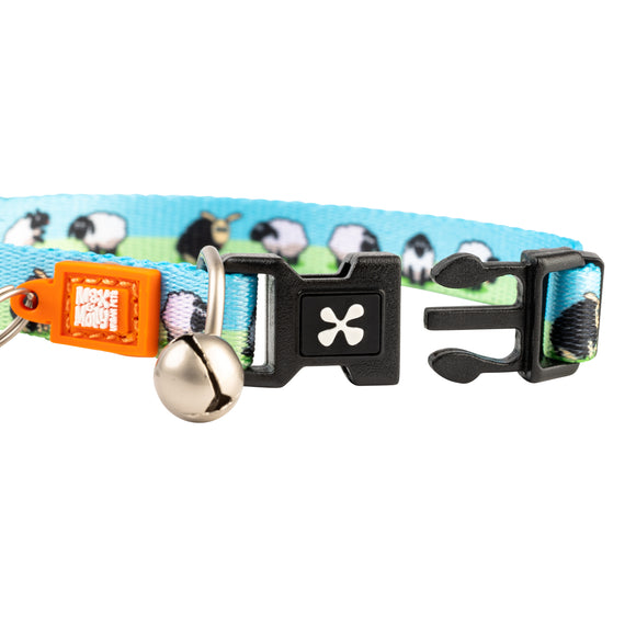 Max&Molly GOTCHA! Smart ID Cat Collar Black Sheep – Colorful Adjustable Collar with Smart Tag