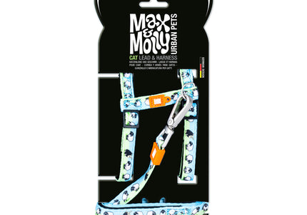 Max&Molly Cat Harness and Leash Set – Adjustable Sheep Pattern, Comfortable Design