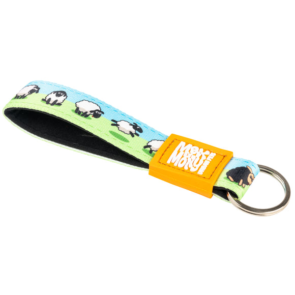 Max&Molly Black Sheep Keychain – Durable Metal Accessory with Fun Animal Design