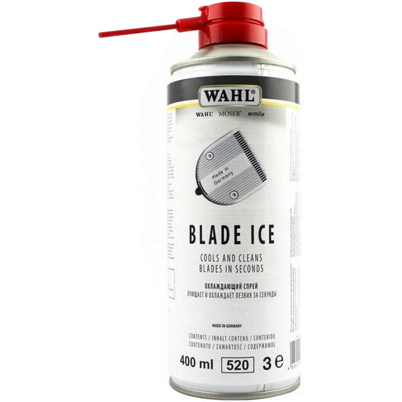 Wahl Blade Ice 4-in-1 Spray – Cooling, Cleaning, Lubricating and Protecting Blades, 400ml