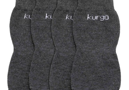 Kurgo Blaze Quick-Drying Graphite Dog Socks – Large, Non-Slip Set of 4