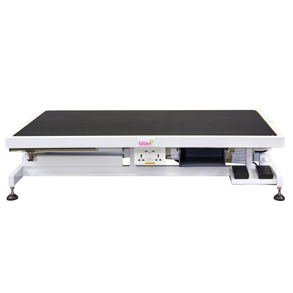 Blovi Callisto Pro Grooming Table – Electric Lift, Accessory Shelf, 125x65cm Anthracite Top