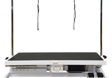 Blovi Callisto Pro Grooming Table – Electric Lift, Accessory Shelf, 125x65cm Anthracite Top